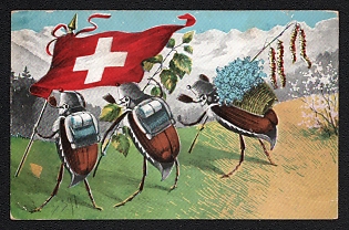 Switzerland Field Post 'Sappers Company III/4', Military Post Cover from Liemberg (Switzerland) to Basel (Switzerland), with violet handstamp