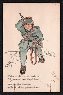 1934 (11 Sept) Switzerland Field Post 'Bicycle Company 13', Military Post Cover from Mühlehorn (Switzerland) to Basel (Switzerland)