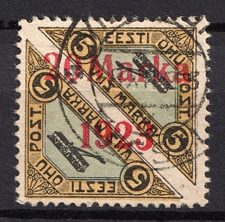 1923 20m on 5m + 5m Estonia, Perforated