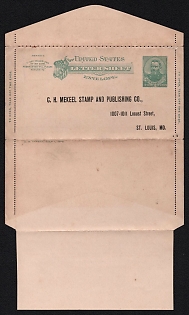 1886 2c Grant, United States, St. Louis, Missouri, C. H. Mekeel Stamp and Publishing Co., Letter Sheet