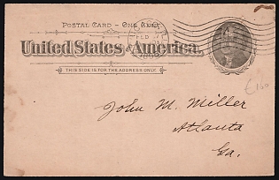 1895 (7 Feb) United States, 'Florence Feather Dister Co.', Commercial Postal Stationery Postcard from Chicago (United States) to Atlanta (United States), Advertising of Turkey Feather Dusters