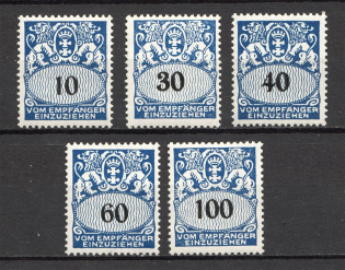 1938-39 Germany Danzig Gdansk (CV $40, Full Set)