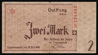 1940, 2m Jewish Ghetto of Litzmannstadt (Lodz), Poland, German Occupation