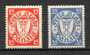 1925-35 Germany Danzig Gdansk (CV $10, Full Set)