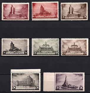 1937 Architecture of New Moscow, Soviet Union, USSR, Russia, Complete Set