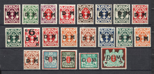 1922-23 Germany Danzig Gdansk Official Stamps (Full Sets)