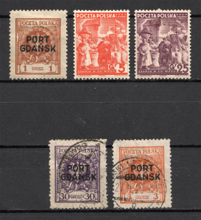 1925-38 Poland Port Gdansk (MH/Canceled)
