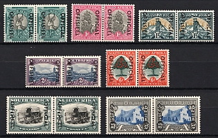 1935 South Africa British Commonwealth, Official Stamps, Horizontal pairs
