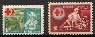 1956 40k Red Cross and Red Crescent, Soviet Union, USSR, Russia, Complete Set
