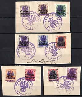 1918 Otwock Local Issue on piece, Poland