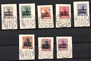 1918 Skierniewice Local Issue on piece, Poland, Mixed Type I and Type II