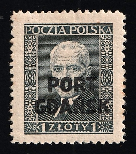 1929 1zl Port Gdansk, Danzig Gdansk, Germany, Complete Set