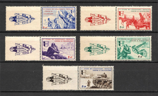 1942 Germany Reich French Legion (Coupons, CV $60, Full Set, MNH)