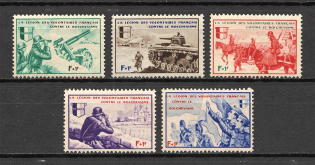 1942 Germany Reich French Legion (CV $30, Full Set, MNH)