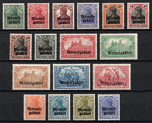 1920 Memel, Germany, Complete Set