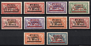 1922 Memel, Germany, Airmail, Complete Set