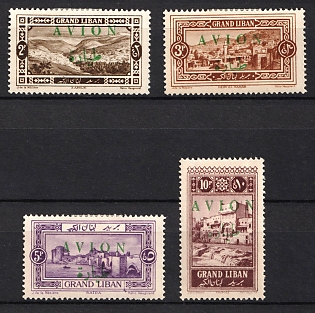 1925 Lebanon, French Colonies, Airmail, Complete Set