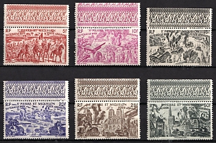 1946 Saint Pierre and Miquelon, French Colonies, Airmail, Complete Set