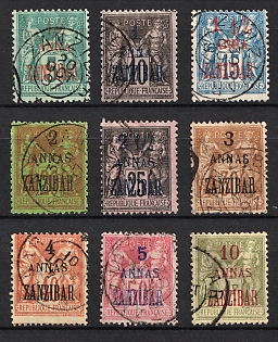 1897 Zanzibar, French Colonies