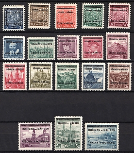 1939 Bohemia and Moravia, Germany, Complete Set