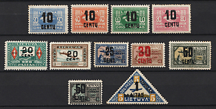 1921 Lithuania, Airmail, Complete Set