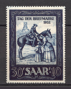1952 Germany Saar (CV $20, Full Set)