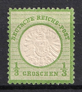 1872 1/3gr German Empire, Large Breast Plate, Germany