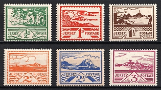 1943-44 Jersey, German Occupation, Germany, Complete Set
