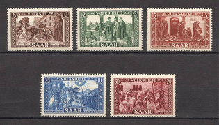 1950 Germany Saar (CV $90, Full Set, MNH)