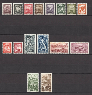 1949-51 Germany Saar (CV $130, MNH/MH)