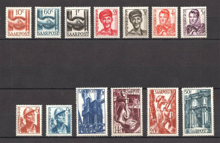 1948 Germany Saar (Full Set, MNH/MH)