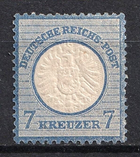 1872 7kr German Empire, Large Breast Plate, Germany