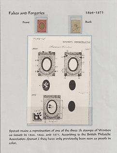 1864 - 71 2k Wenden, Livonia, Russian Empire, Russia, Sperati Reproduction, Signed, Complete Set