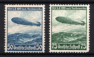 1936 Third Reich, Germany, Airmail, Complete Set