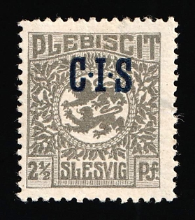 1920 2 1/2pf Joining of Schleswig, Germany, Official Stamps, Signed