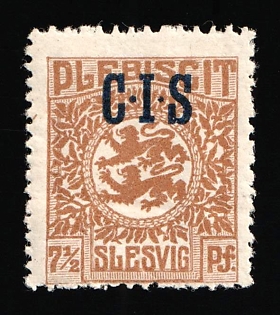 1920 7 1/2pf Joining of Schleswig, Germany, Official Stamps, Signed