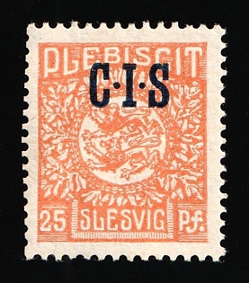 1920 25pf Joining of Schleswig, Germany, Official Stamps, Signed
