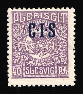 1920 40pf Joining of Schleswig, Germany, Official Stamps, Signed