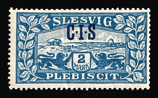 1920 2m Joining of Schleswig, Germany, Official Stamps, Signed