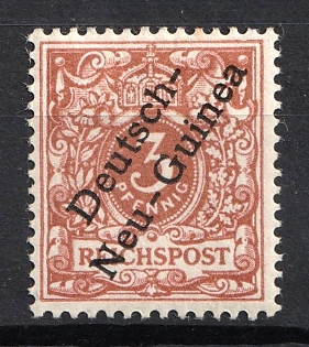 1899 3pf New Guinea, German Colonies, Germany, Brown Ochre Color