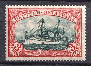1919 3r East Africa, German Colonies, Kaiser’s Yacht, Germany