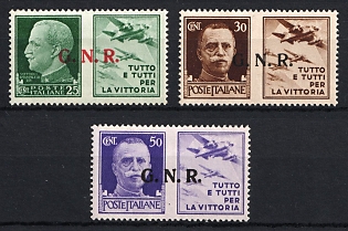 1943-44 Italy, 'G.N.R.' Overprint, Military Post