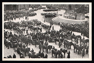 Czechoslovak Legion in Siberia, Russia, Civil War, 'Funeral of a Legionnaire. On the Old Town Square', Postcard
