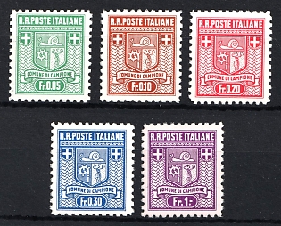 1944 Campione d'Italia, Italy, Local Issue, Complete Set