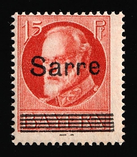 1920 15pf Saar, Germany