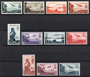 1938 East Africa, Italian Colonies, Airmail, Complete Set
