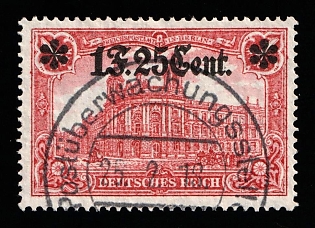 1916 1fr 25c on 1m Western Lands, German Occupation, Germany, Signed