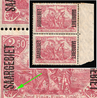 1920 2,50m Saar, Germany, Pair, Margin, l before S