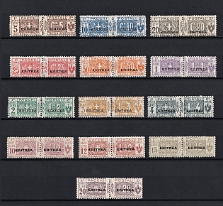 1916-24 Eritrea, Italian Colonies, Parcel Post Stamps, Complete Set