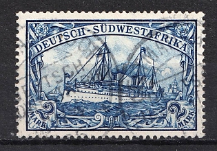 1901 2m South West Africa, German Colonies, Kaiser’s Yacht, Germany